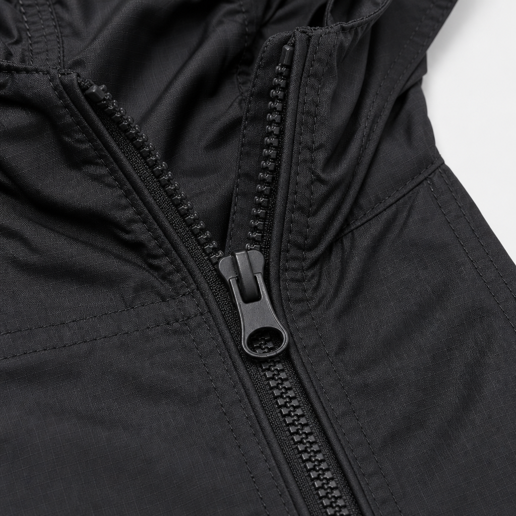 Black Windbreaker view 3