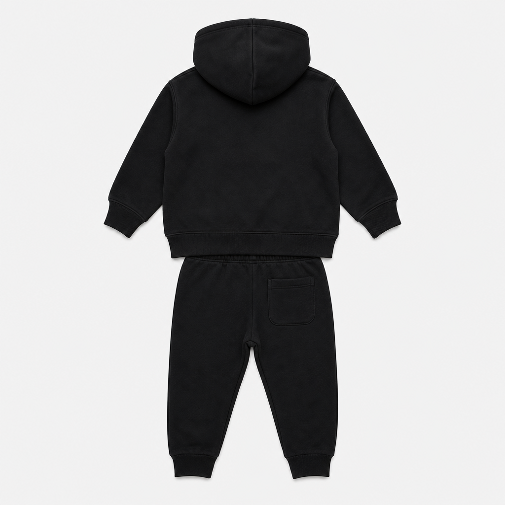 Black Hoodie & Sweatpant Set view 2