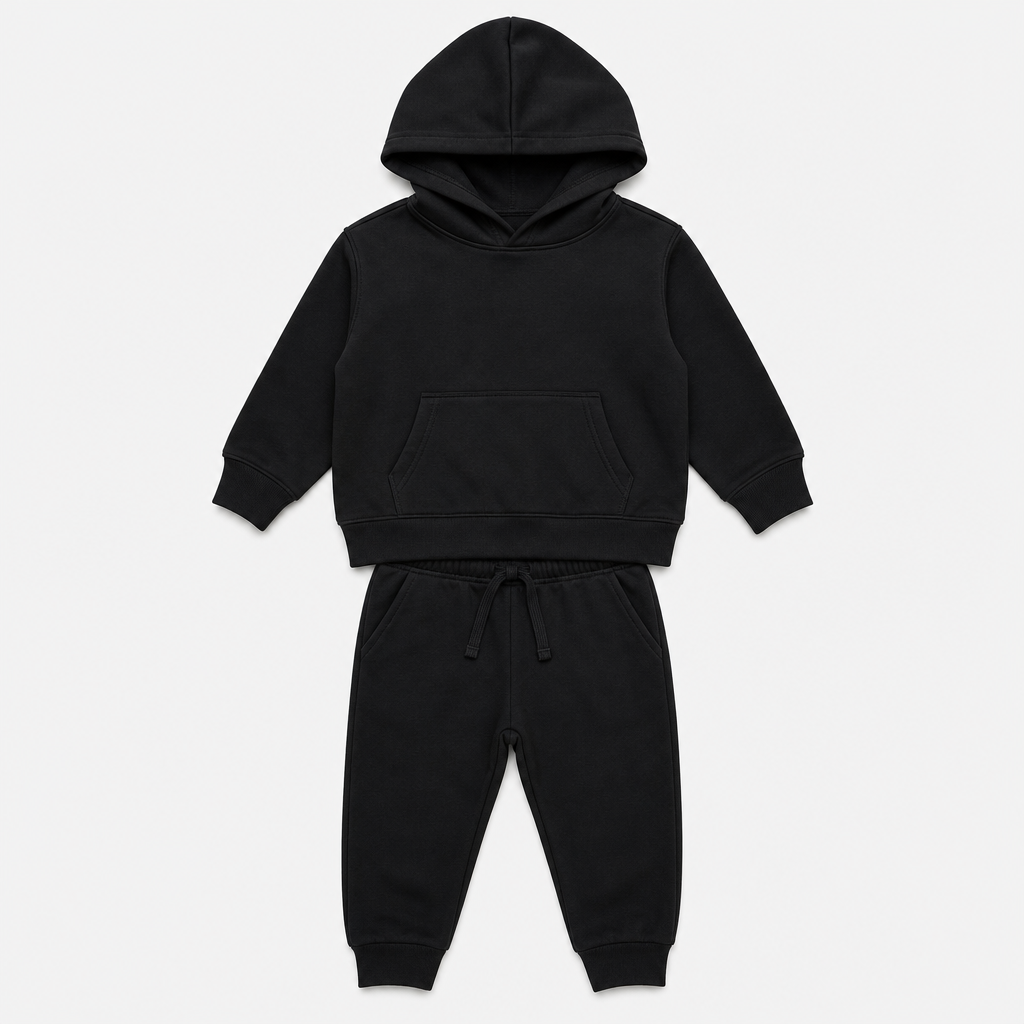 Black Hoodie & Sweatpant Set
