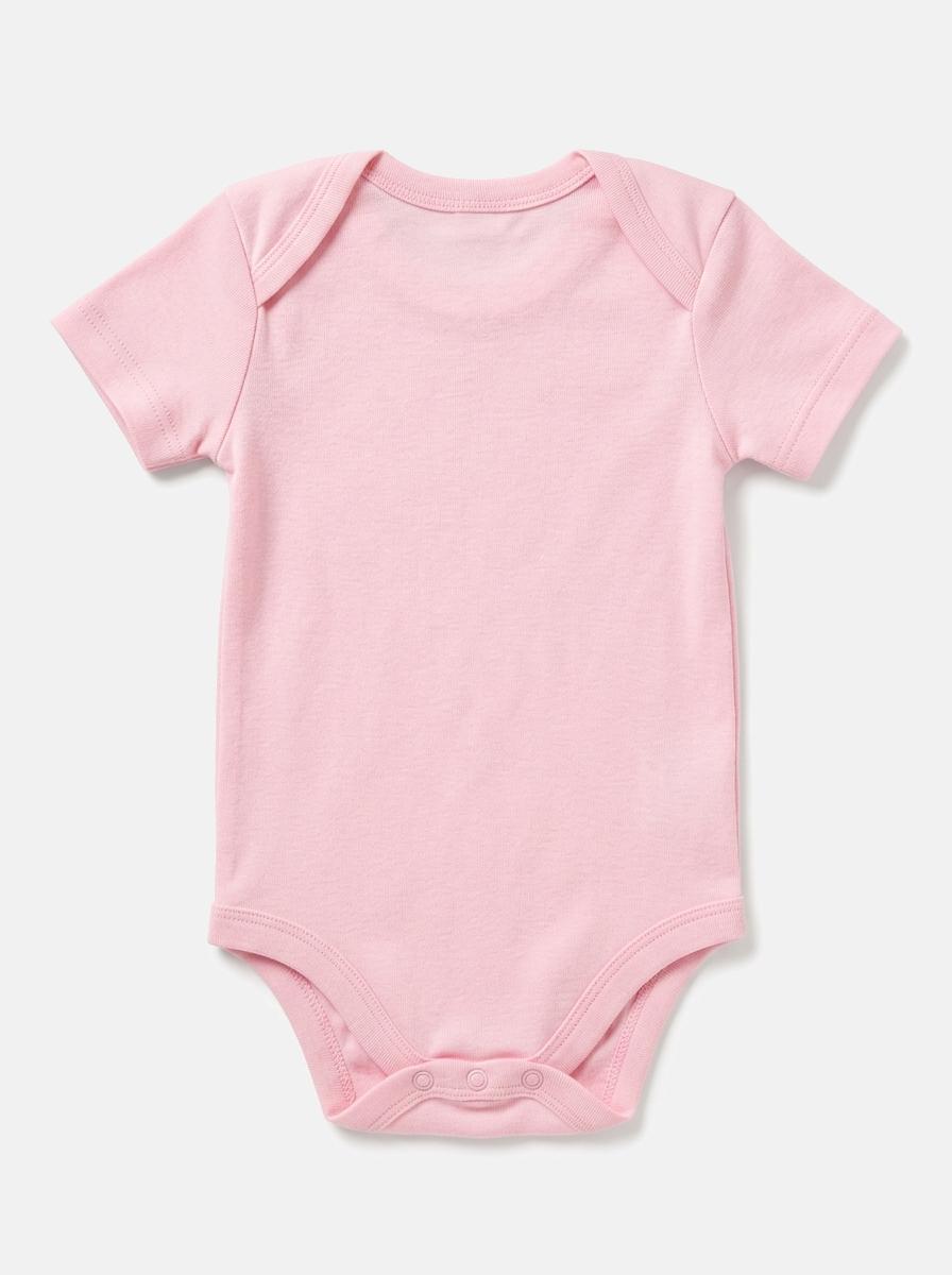 Soft Pink Cotton Onesie view 2
